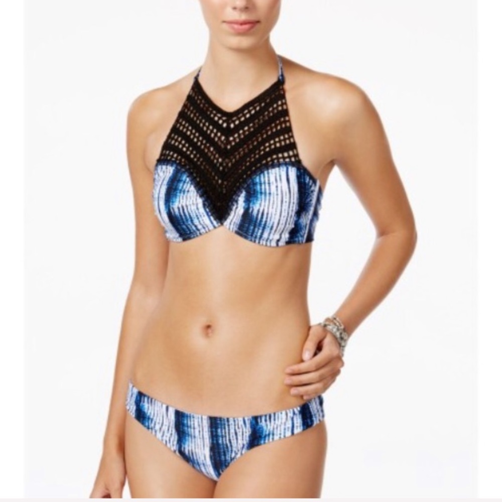 Raisins Indigo Nights Crochet Tie Dye Bikini, Cute Boho Style!